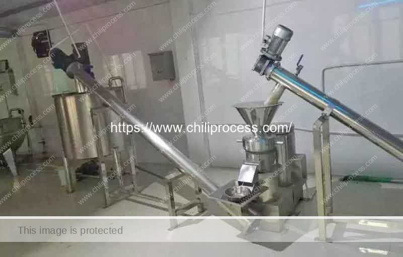 Automatic-Chili-Sauce-Colloid-Mill-with-Sauce-Mixing-Tank