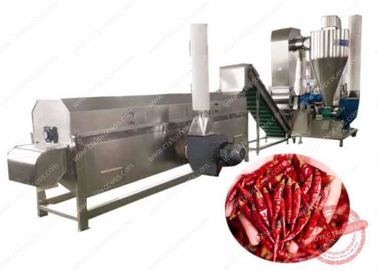 Automatic Chili Dry Cleaning Machine - Chili Processing Machine ...