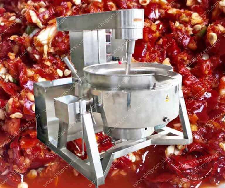 Automatic Planetary Stirring Chili Sauce Frying Pan - Chili Processing ...