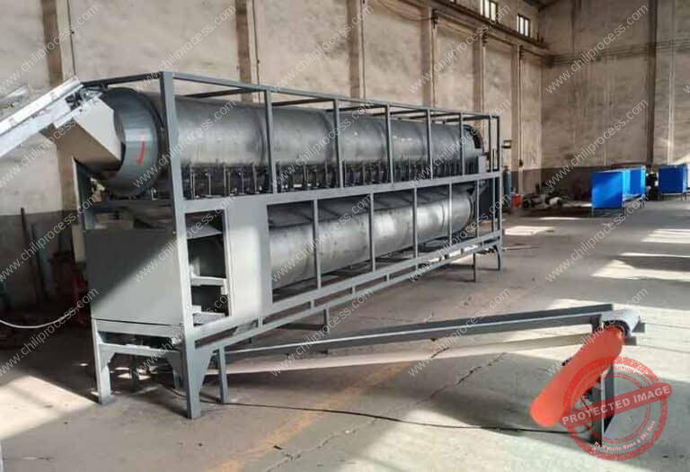 Large Capacity Chili Pepper Stem Cutting Machine Chili Processing