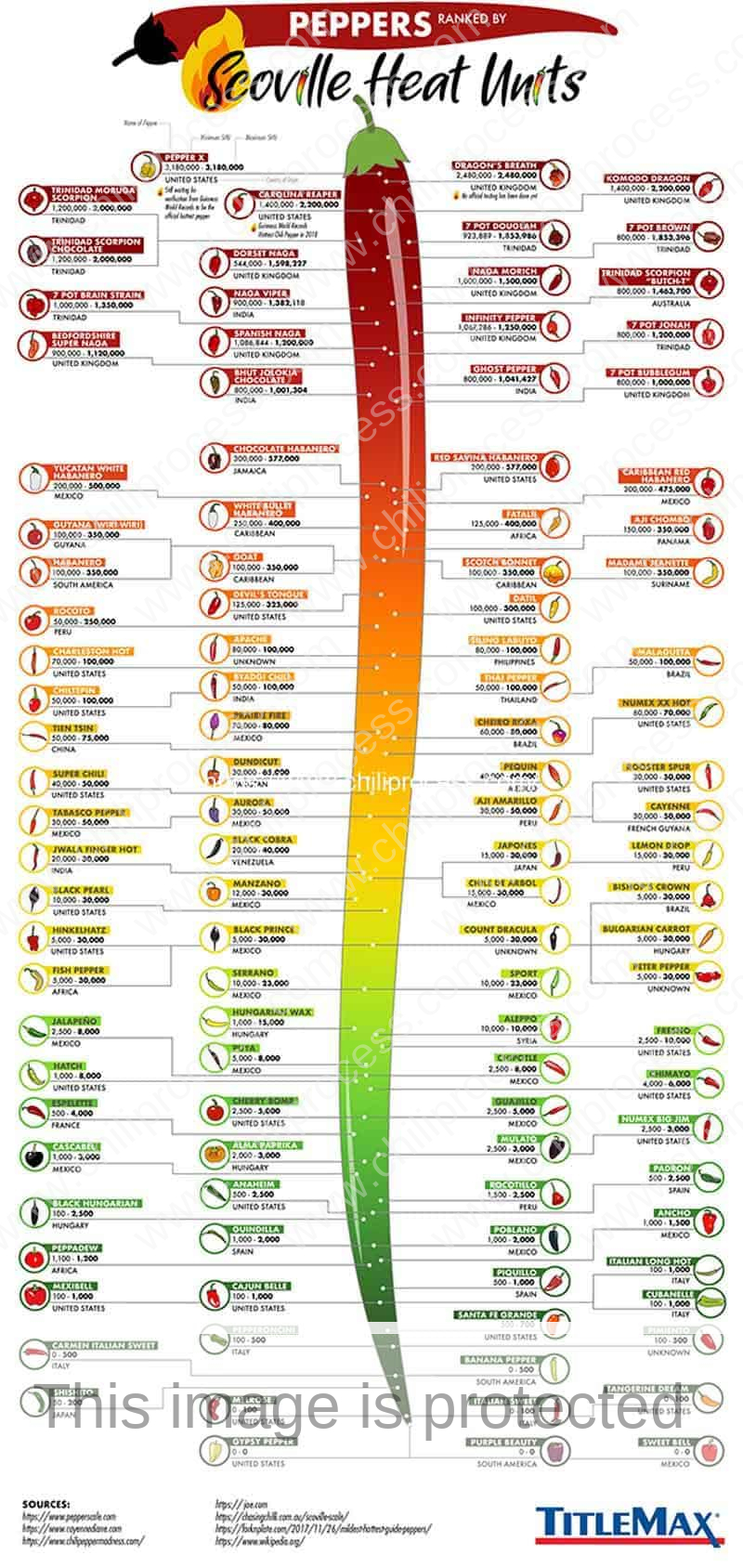 Chili Pepper Scoville Scale