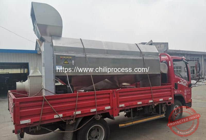 Automatic-Stainless-Steel-Chili-Pepper-Dry-Cleaning-Machine-Delivery-for-Bangladesh-Customer