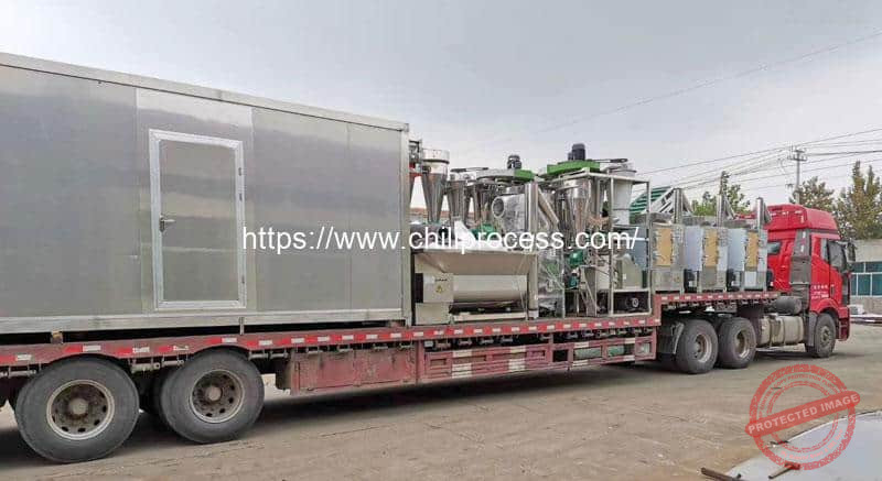 Roller Type Chili Flakes Production Line with Powder Grinder for Sri Lanka Customer Roller-Type-Chili-Flakes-Production-Line-with-Powder-Grinder-for-Sri-Lanka-Customer