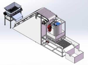 Automatic Bell Pepper Crushing and Seeds Separating Removing Machine