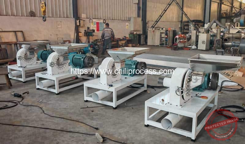 Automatic Continuous Tooth Disc Chili Powder Mill with Cyclone Collector Automatic-Continuous-Tooth-Disc-Chili-Powder-Mill-with-Cyclone-Collector