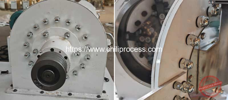 Continuous Tooth Disc Chili Powder Grinder Changable Pin Continuous-Tooth-Disc-Chili-Powder-Grinder-Changable-Pin