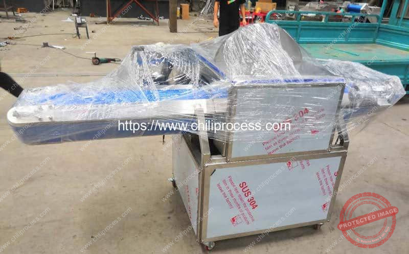 Automatic Fresh Chili Pepper Half Divding Cutting Machine Delivery Package Automatic-Fresh-Chili-Pepper-Half-Divding-Cutting-Machine-Delivery-Package