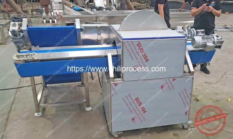 Automatic Fresh Chili Pepper Jalapeno Half Divide Cutting Machine Automatic-Fresh-Chili-Pepper-Jalapeno-Half-Divide-Cutting-Machine