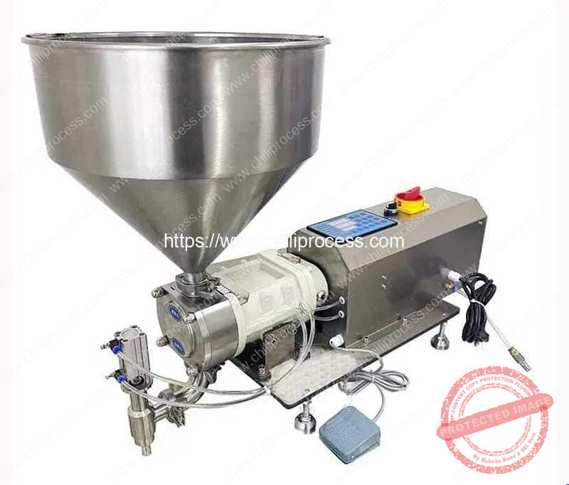 Rotor Pump Type Dry Granular Chili Paste Sauce Filling Machine Rotor-Pump-Type-Dry-Granular-Chili-Paste-Sauce-Filling-Machine